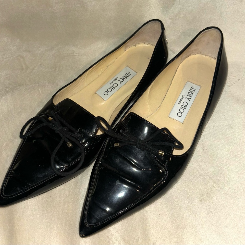 Jimmy Choo Women's Genna Patent Leather Flats